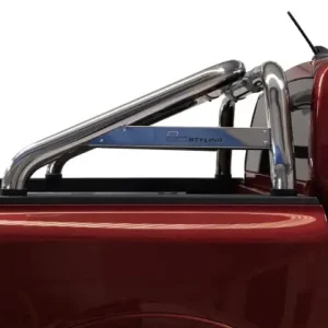 ROLL BAR INOX AVEC PLAQUE LATERALE DOUBLE TUBE 76MM POUR FORD RANGER ET FORD RANGER RAPTOR A PARTIR DE 2023 Expédition Rapide