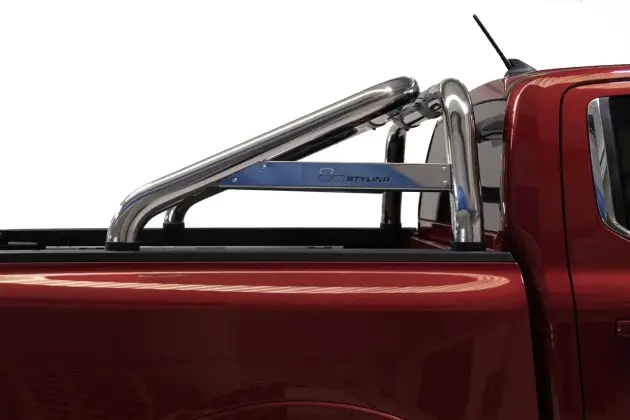 ROLL BAR INOX AVEC PLAQUE LATERALE DOUBLE TUBE 76MM POUR FORD RANGER ET FORD RANGER RAPTOR A PARTIR DE 2023 Expédition Rapide