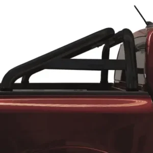 Usine Directe ROLL BAR NOIR AVEC PLAQUE LATERALE DOUBLE TUBE 76MM POUR FORD RANGER ET FORD RANGER RAPTOR A PARTIR DE 2023
