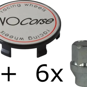 KIT VISSERIE 14X1.50 CHROME ET CACHE MOYEU (POUR UNE JANTE) Populaire