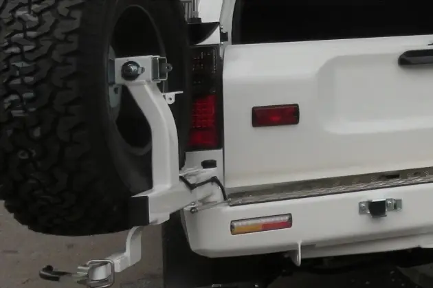 PORTE ROUE DE SECOURS GAUCHE KAYMAR POUR TOYOTA HDJ80 ET NISSAN PATROL GR Y60 Dernier Modèle