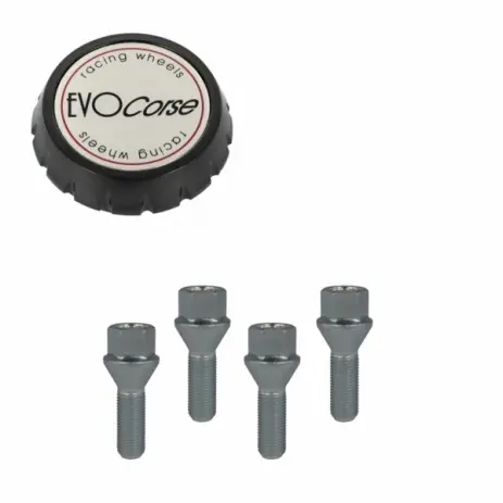 Haute Qualité KIT VISSERIE 14X1.50 CHROME ET CACHE MOYEU (POUR UNE JANTE)