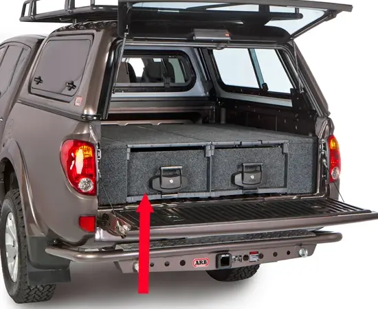 Dernière Chance AMENAGEMENT INTERIEUR DOUBLE TIROIR ARB POUR TOYOTA HILUX REVO EXTRA CABINE A PARTIR DE 2016