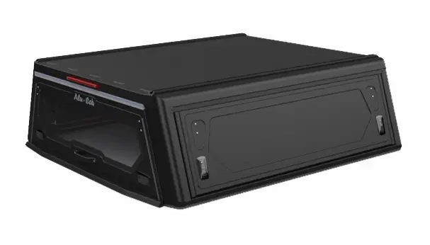 Prix Réduit HARDTOP ALU CAB "CONTOUR NEXT GENERATION" POUR TOYOTA TUNDRA 2022+ (BENNE COURTE) - ALUMINIUM NOIR SANS VITRES LATERALES