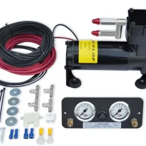 Achetez Aujourd’hui KIT COMPRESSEUR DOUBLE COMMANDE POUR GONFLAGE SUSPENSION PNEUMATIQUE DUNLOP