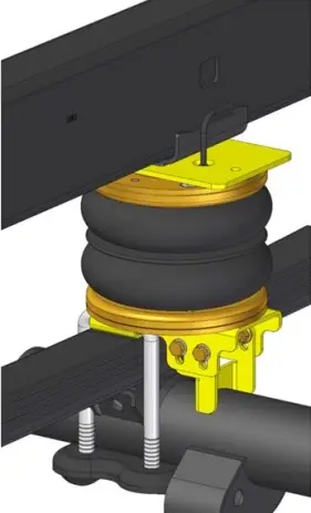 RENFORT DE SUSPENSION PNEUMATIQUE ARRIERE (BOUDINS) POUR TOYOTA HILUX DE 1998 A 2015 (SANS COMPRESSEUR) Authentique