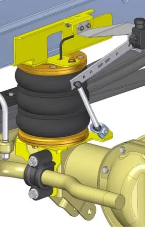 RENFORT DE SUSPENSION PNEUMATIQUE ARRIERE (BOUDINS) POUR MERCEDES SPRINTER 4X4 ROUES JUMELEES WDB 907 A PARTIR DE 2018 (SANS COMPRESSEUR) Haute Qualité