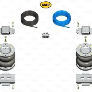 RENFORT DE SUSPENSION PNEUMATIQUE ARRIERE (BOUDINS) POUR ISUZU D-MAX DE 2012 A 2019 (KIT DE BASE 2 VALVES DE GONFLAGE) Meilleur Choix