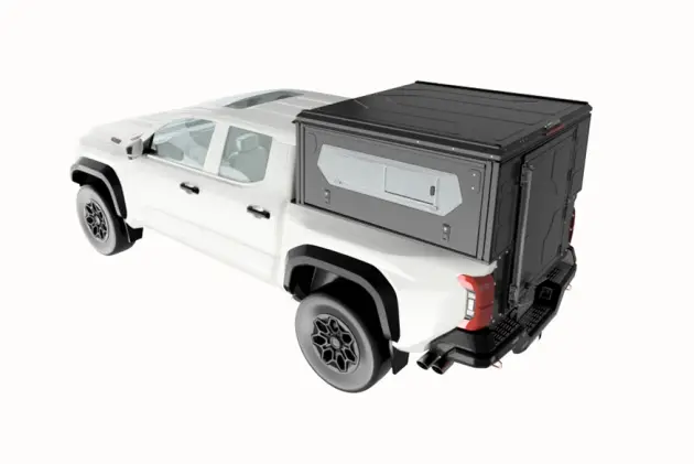 Dernière Chance ALU CAB MODCAP WORKER AVEC FENETRES LATERALES POUR FORD F250 DE 2017 A 2022 BENNE LONGUE
