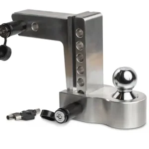 CROCHET D'ATTELAGE REGLABLE EN HAUTEUR SUR 150MM- 3600Kg EN ALUMINIUM CORE POUR 4X4 PICKUP EQUIPE D'UN ATTALGE US Produit De Marque