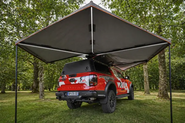 AUVENT ROCKALU 450° DROIT AUTO-PORTANT GEN.2 AVEC ECLAIRAGE LED Dernier Modèle