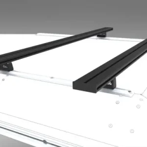 Bon Marché BARRES DE TOIT ALU CAB 1550 MM (X2) - NOIRES (VENDU SANS PIEDS)