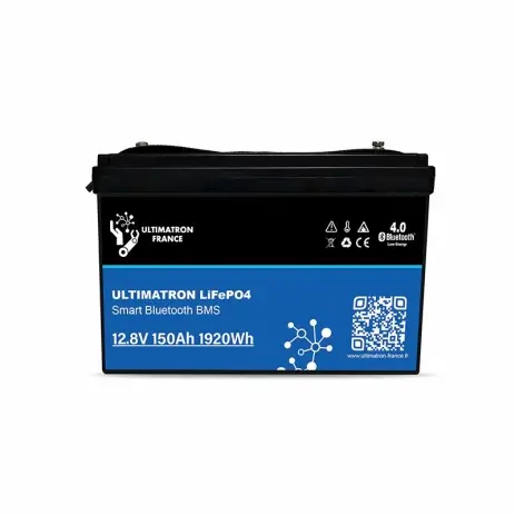 Solde BATTERIE LITHIUM ULTIMATRON LIFEPO4 12.8V 150AH SMART BMS BLUETOOTH