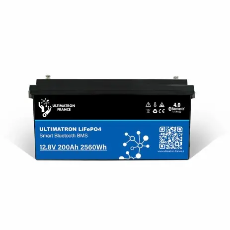 Marque BATTERIE LITHIUM ULTIMATRON LIFEPO4 12.8V 200AH SMART BMS BLUETOOTH