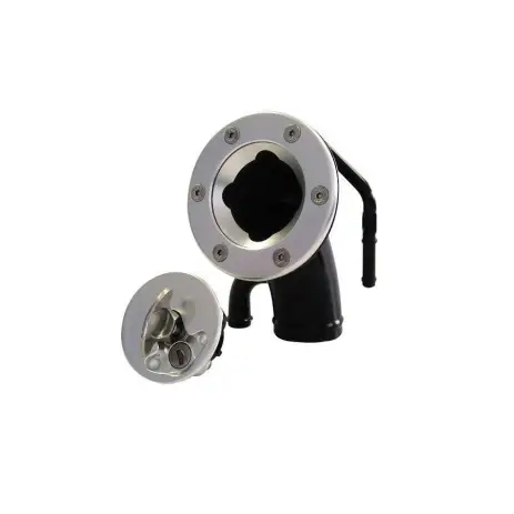 BOUCHON DE RESERVOIR AERO300 AVEC CLÉ ET GOULOTTE COUDE Ø 44,5 mm Quantité Limitée
