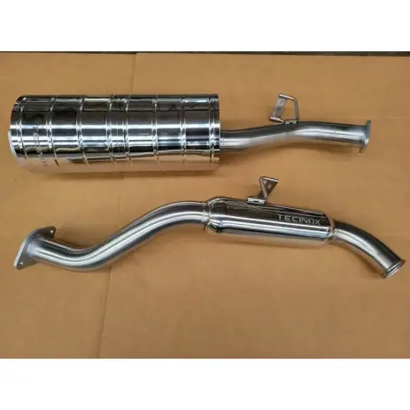 Prix Réduit ECHAPPEMENT INOX : SILENCIEUX CENTRAL ET TUBE ARRIERE AVEC RESONATEUR TOYOTA LC GRJ 78 2010+