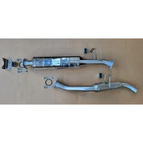Quantité Limitée ECHAPPEMENT INOX : SILENCIEUX CENTRAL SPORT ET TUBE ARRIERE AVEC RESONATEUR TOYOTA LC GRJ 78 2010+