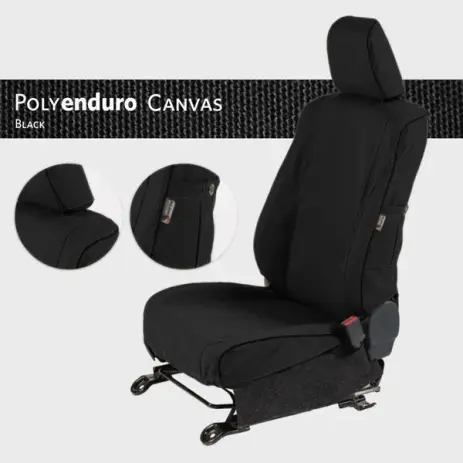 Achetez Aujourd’hui HOUSSES DE SIEGES AVANT & ARRIERE NOIRES POUR FORD RANGER WILDTRAK 2023+