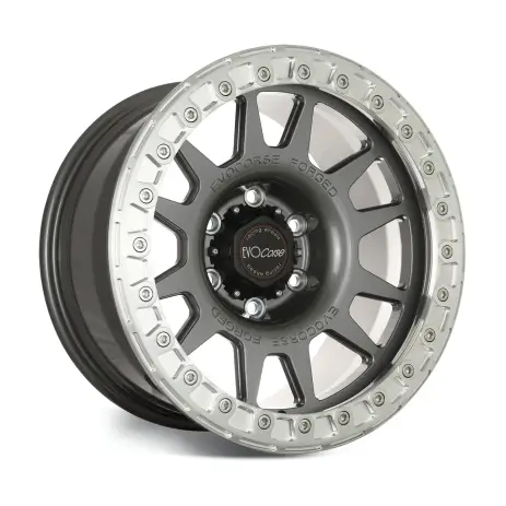 Expédition Rapide JANTE ALUMINIUM BEADLOCK FORGEE RAID EVO CORSE DAKAR 9x17" ET 0 GRISE ANTHRACITE POUR TOYOTA HILUX VIGO/REVO ET LAND CRUISER J120/150