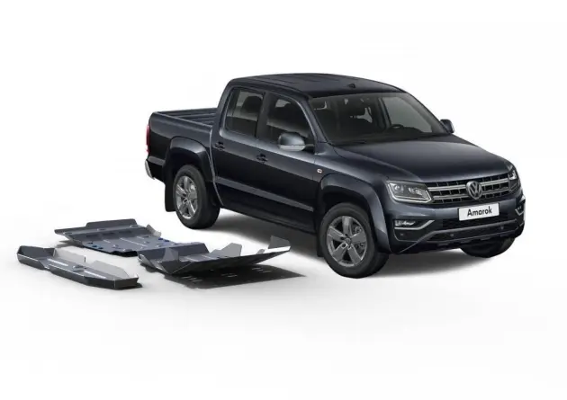 Livraison Gratuite KIT DE 5 BLINDAGES ALUMINIUM 6 MM RIVAL POUR VOLKSWAGEN AMAROK 3L V62016 -2019