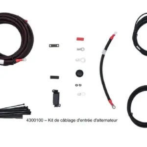 Livraison Gratuite KIT DE CABLAGE D'ENTRÉE D'ALTERNATEUR POUR BATTERIE SLIMLINE100 - 6AWG 6M FUSIBLE MIDI 60A
