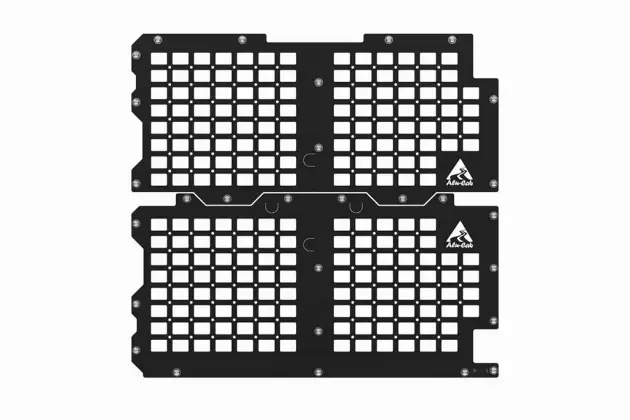 Solde KIT DE DEUX PLAQUES MOLLE POUR PORTE ARRIERE PARTIE BASSE ET HAUTE COMPATIBLE MODCAP ET CANOPY CAMPER FSS/FSL