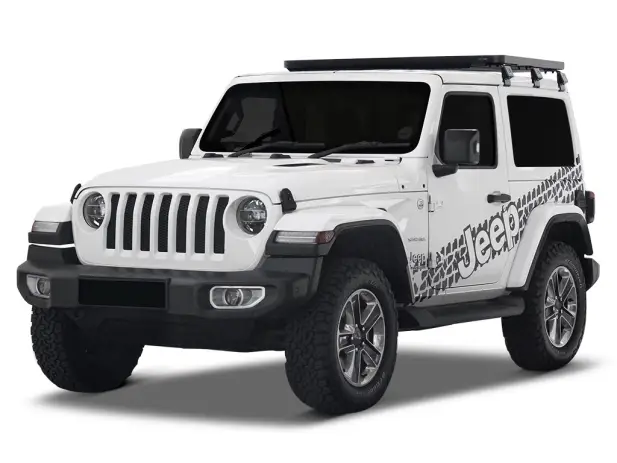 Haute Qualité KIT DE GALERIE SLIMLINE II 1/2 POUR JEEP WRANGLER JL 2 PORTES (2018-JUSQU'A PRéSENT) - PAR FRONT RUNNER