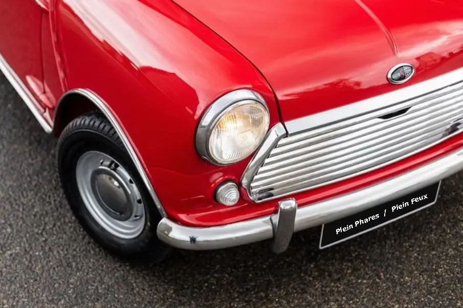 Optique de phare "trafic à gauche" pour AUSTIN MINI Populaire