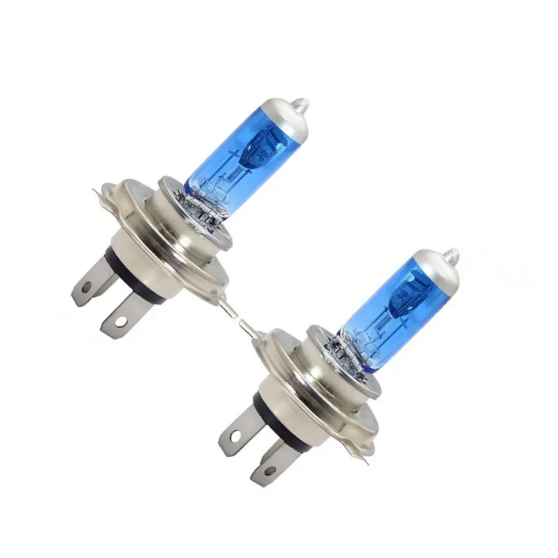 Jeu de 2 lampes H4 en 12 Volts 60/55 Watts effet"XENON BLUE" Top Vente