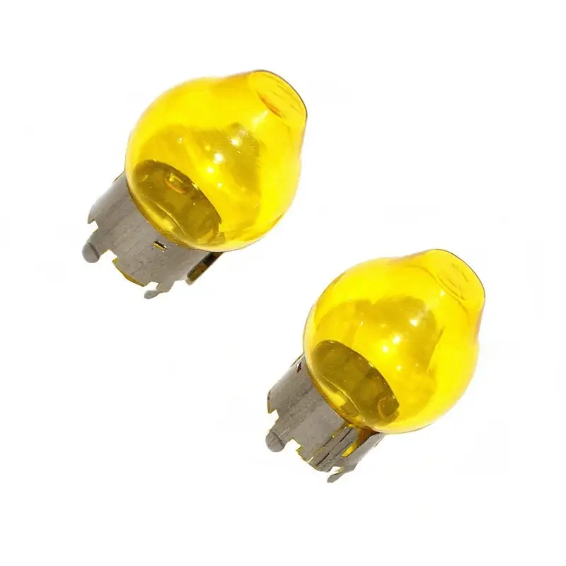 Jeu de 2 globes jaune pour lampes H4 Haute Qualité