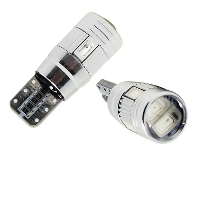 Jeu de 2 lampes LED 12 Volts/24 Volts Haute performance culot T10 Meilleur Choix