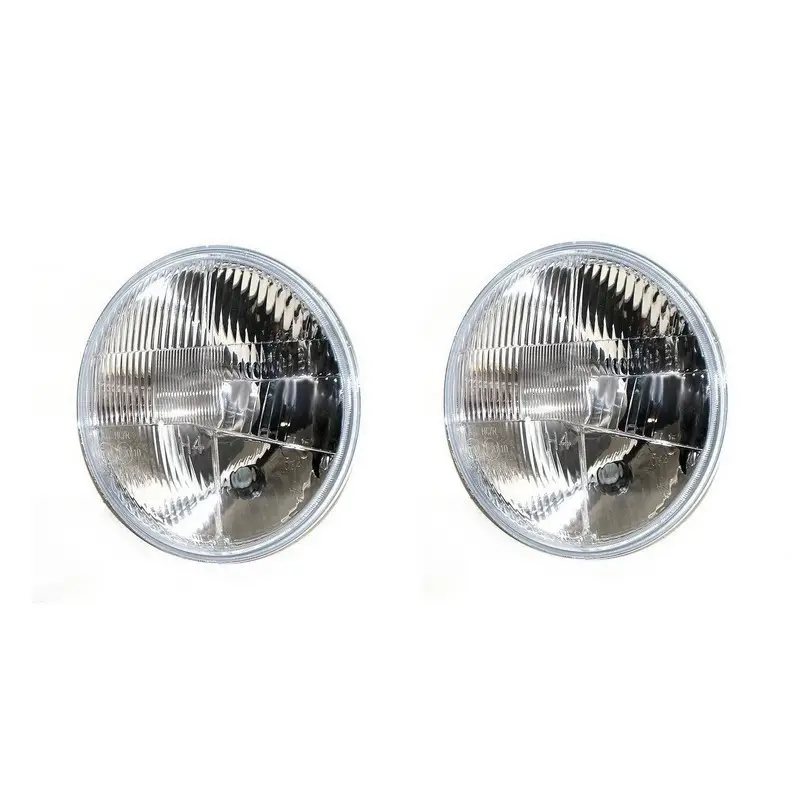 Jeu de 2 optiques de phares pour JEEP CJ3a, CJ3b et M38 Offre Spéciale