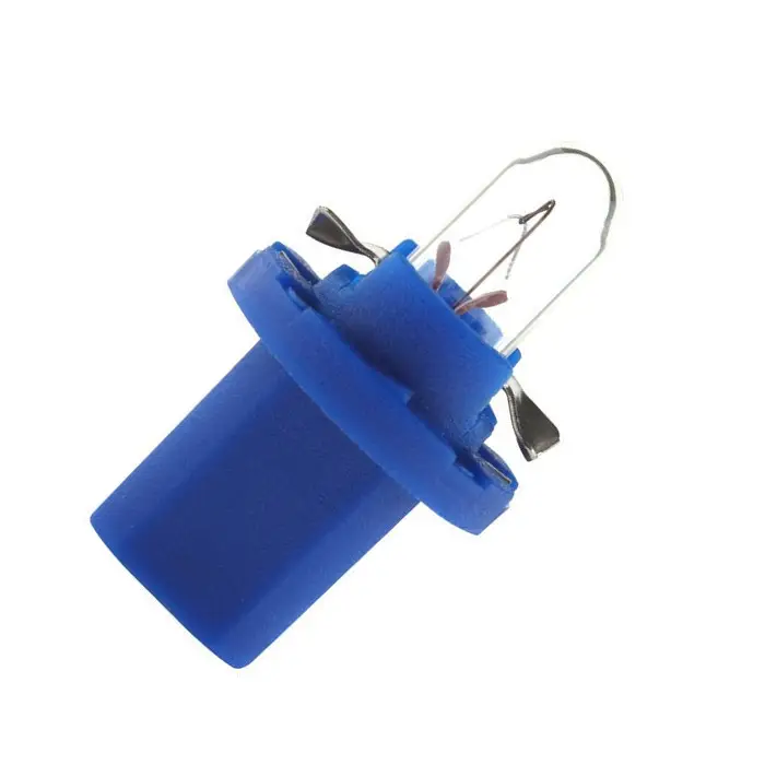 Prix Cassé Jeu de 2 lampes témoin pour tableau de bord 12 Volts 1.2 Watt culot bleu