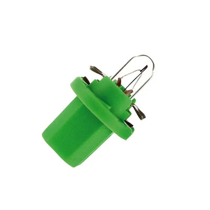 Jeu de 2 lampes témoin pour tableau de bord 12 Volts 2 Watt culot vert clair Expédition Rapide
