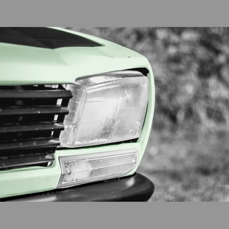 Quantité Limitée Feu avant gauche complet cristal pour PEUGEOT 504 avec bord gris métallisé
