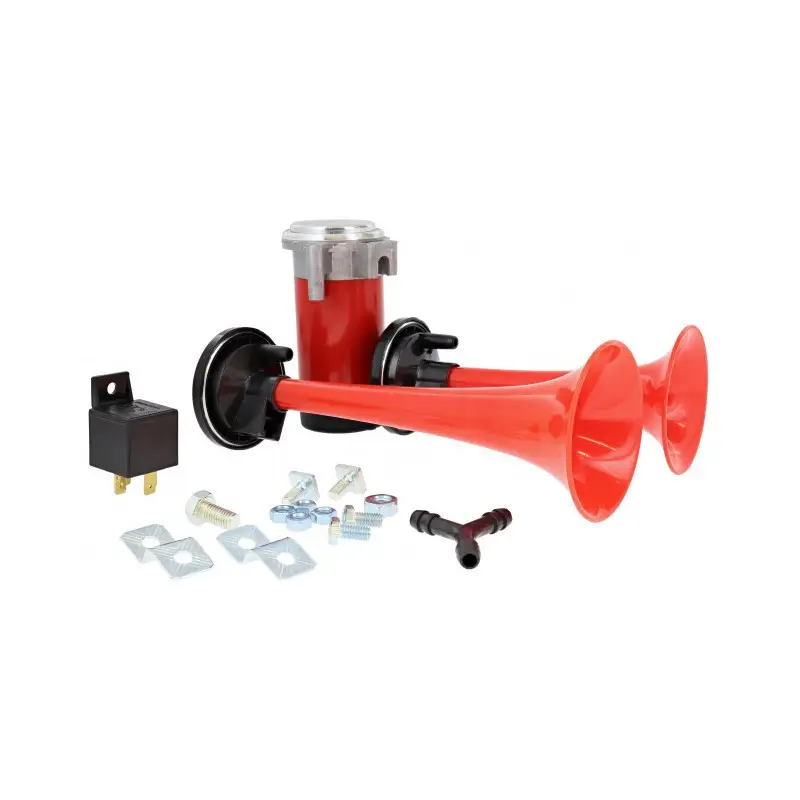 Vente Directe Avertisseur pneumatique 12 Volts 2 tons / 2 trompes