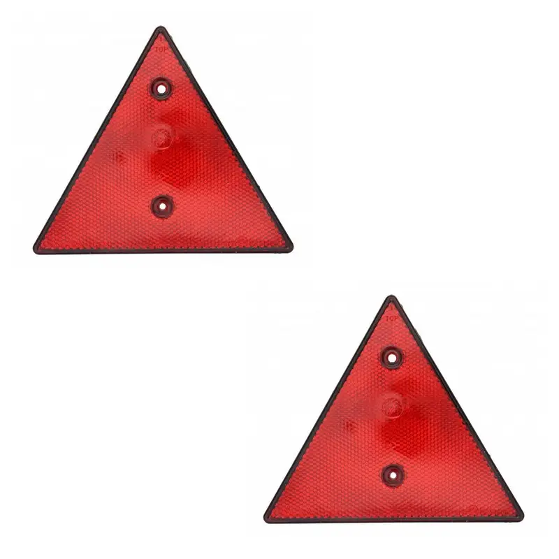 Jeu de 2 catadioptres triangulaires pour remorque Expédié Aujourd’hui