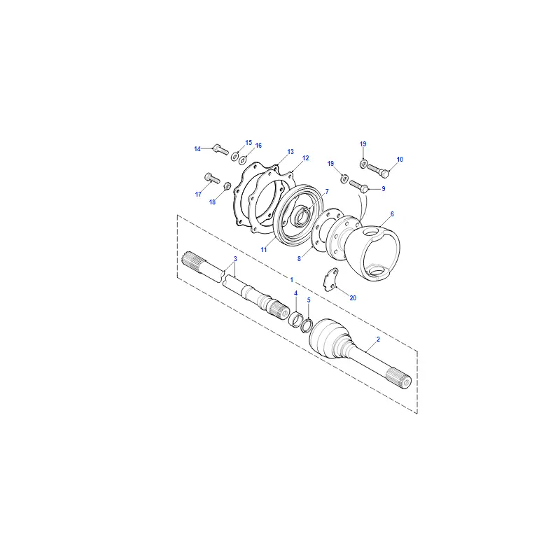 Entretoise arbre de roue avant pour Discovery, Defender et Range Rover Classic Authentique