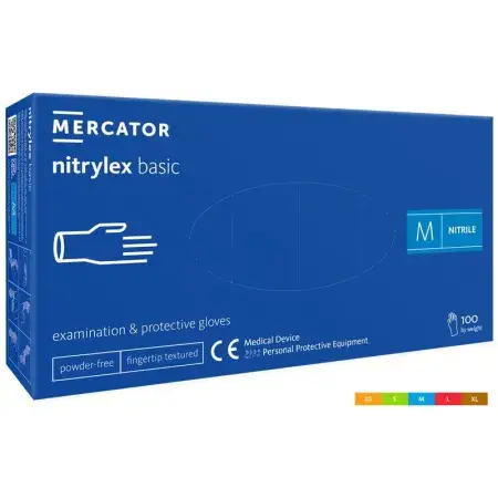 Gants en Nitrile MERCATOR nitrylex basic dark blue a100 100 pièces Haute Qualité
