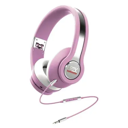 Petit Prix Casque Hifi circum-aural à haute définition avec haut-parleurs néodymes Ø40mm MTX Audio iX1 Pink
