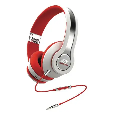 Marque Casque Hifi circum-aural à haute définition avec haut-parleurs néodymes Ø40mm MTX Audio iX1 White