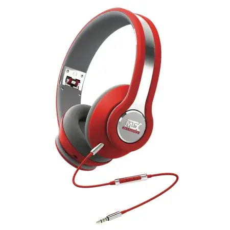 Casque Hifi circum-aural à haute définition avec haut-parleurs néodymes Ø40mm MTX Audio iX1 Red Meilleur Prix