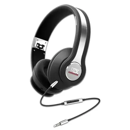 Casque Hifi circum-aural à haute définition avec haut-parleurs néodymes Ø40mm MTX Audio iX1 Black Prix Choc