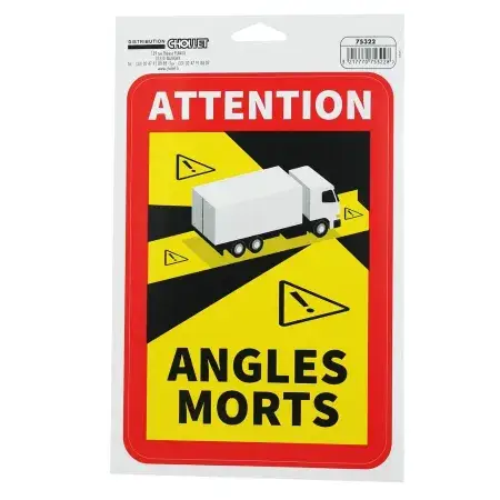 Promotion Saisonnière Sticker ANGLES MORTS pour Sécurité Routière