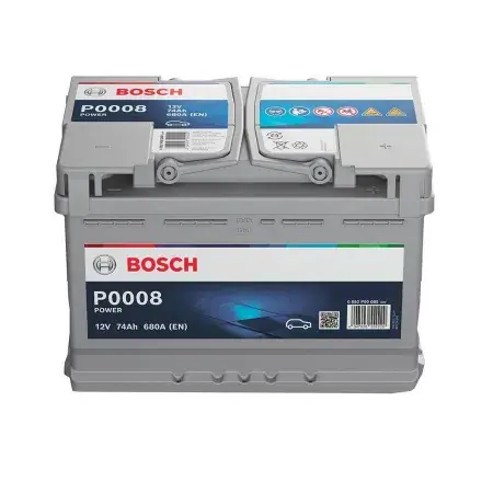 Batterie voiture POWER P0008 12V 74Ah 680A Achat Immédiat