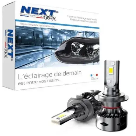 Paiement Sécurisé Ampoules H7 LED ventilées compactes 75W Blanc Next-Tech®