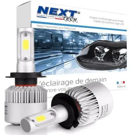 Paiement Sécurisé Ampoules LED ventilées H7 75W Blanc Next-Tech®