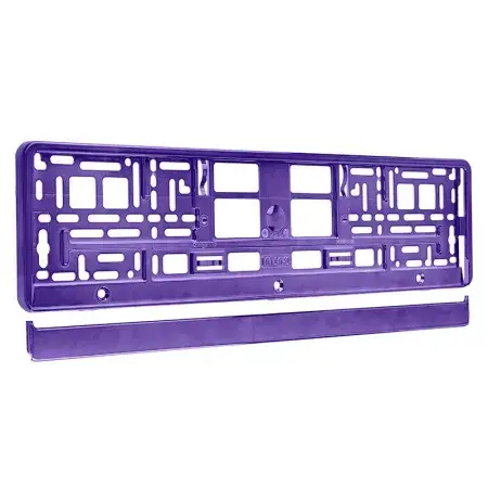 Offre Exclusive Cadre de plaque d'immatriculation métallisé, violet