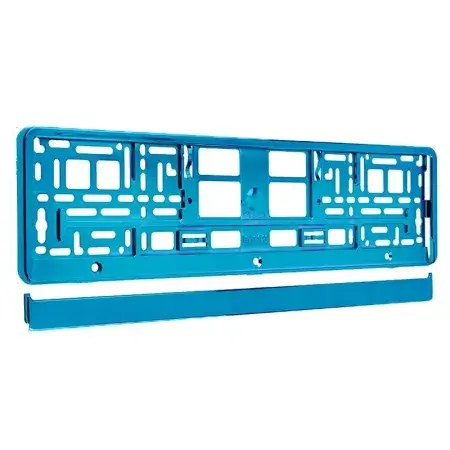 Prix Choc Cadre de plaque d'immatriculation métallisé, turquoise