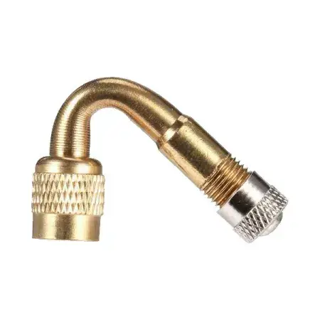 Vente Directe Rallonge de valve automobile type Schrader, coudée à 45°, couleur Or
